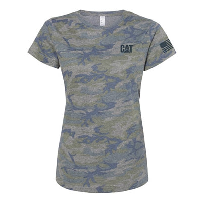 CT6243 Polo Cat Vintage Camo Fine Jersey For Women