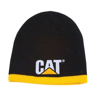 CT2253 बिल्ली काली/पीली बुनाई टोपी