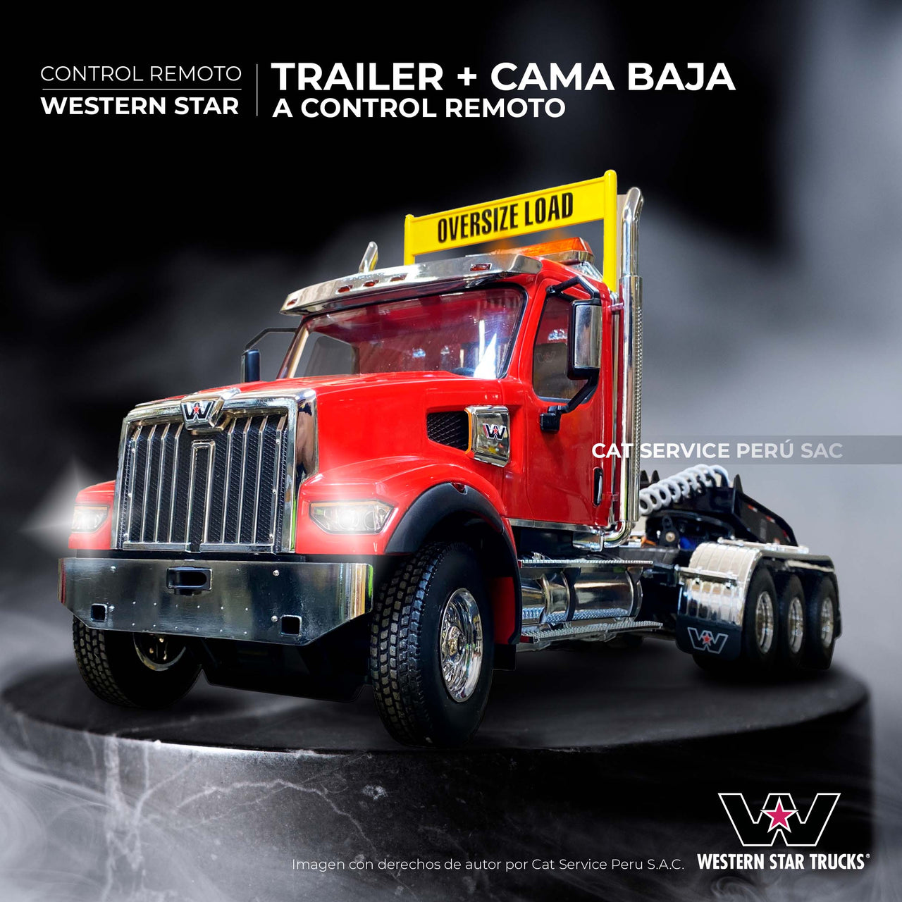 27010 Low Bed Western Star 49X Remote Control 1:16 Scale