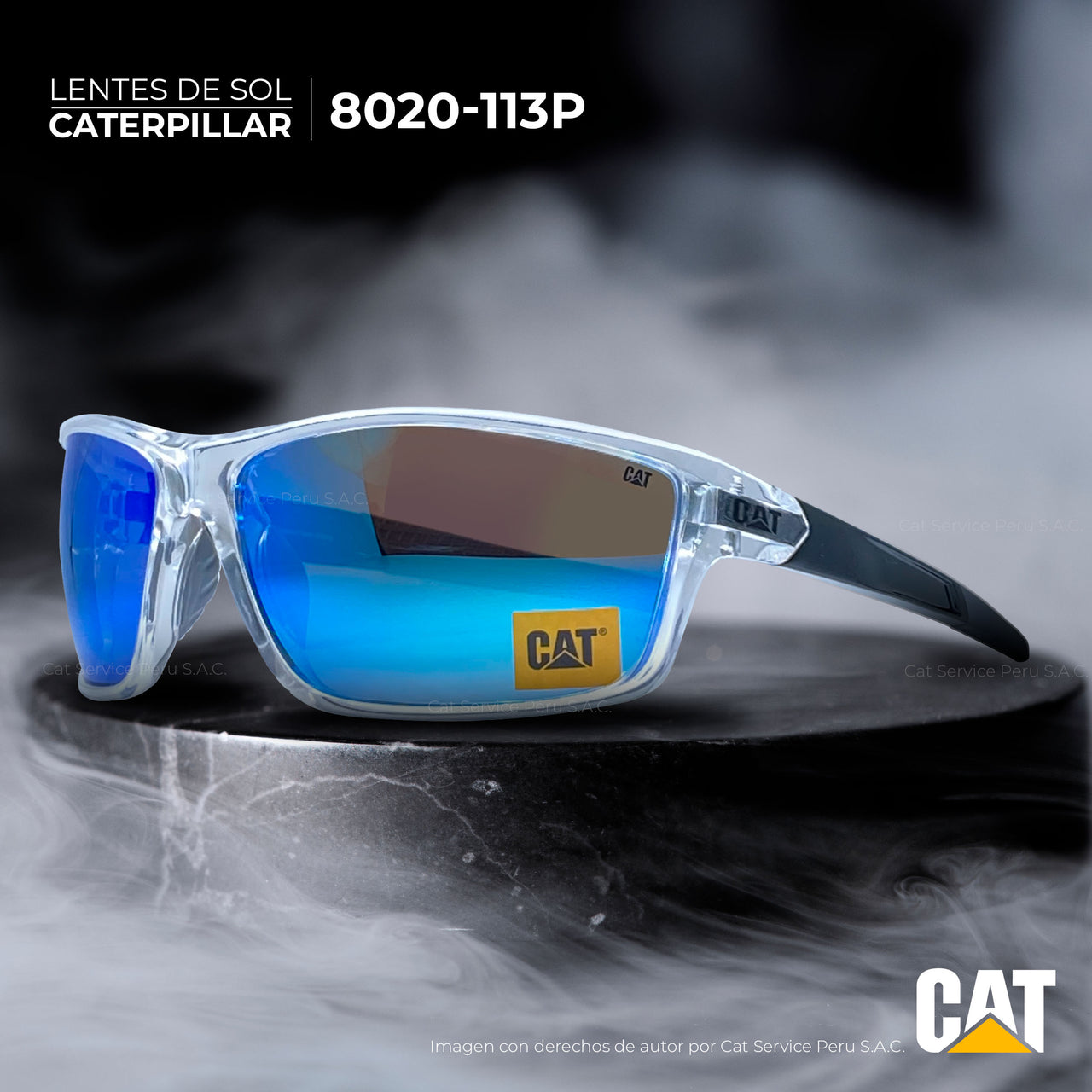 कैट सीटीएस-8020-113पी पोलराइज्ड ब्लू मून्स धूप का चश्मा 