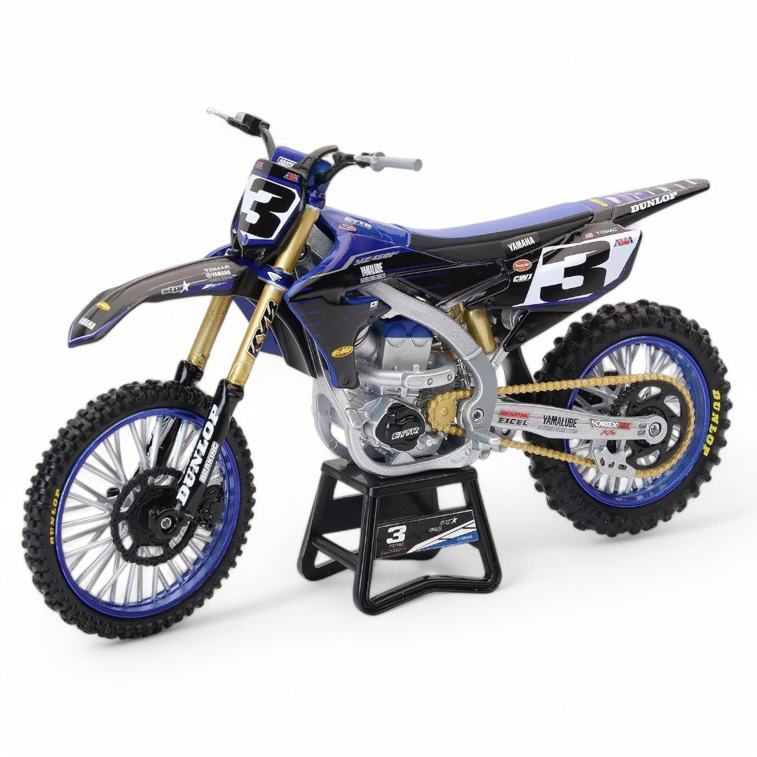 58323 Motocicleta Yamaha YZ450F Factory Team Escala 1:12