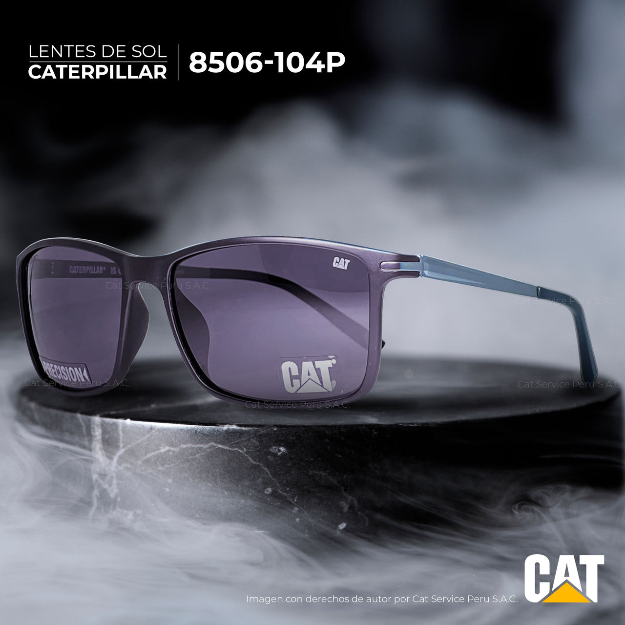 कैट सीपीएस-8506-104पी ध्रुवीकृत ग्रे मून्स धूप का चश्मा 