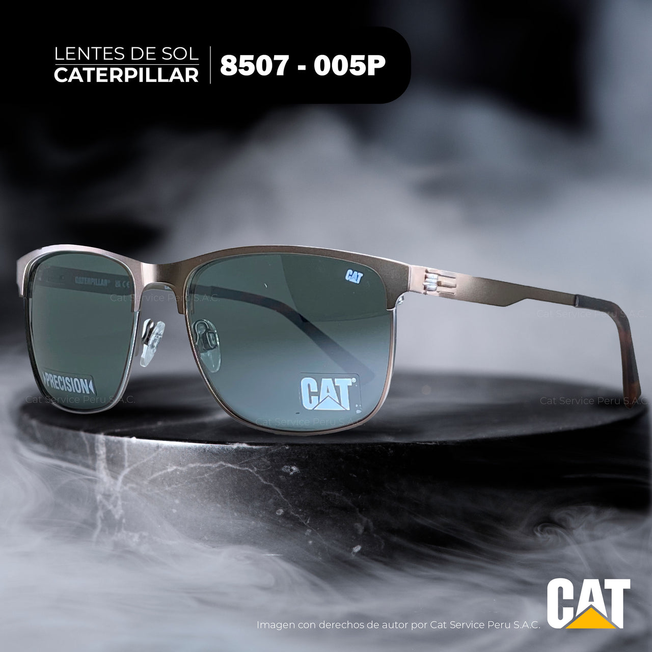 Cat CPS-8507-005P Polarized Black Moons Sunglasses 