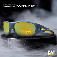 Thumbnail for Cat CTS Coffer 104P Yellow Moons Polarized Sunglasses 
