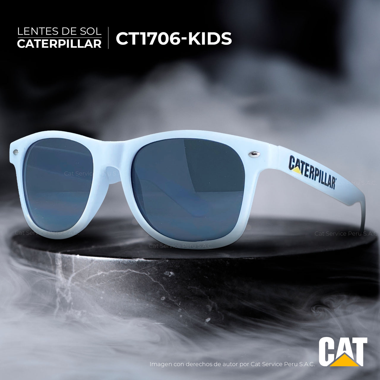 बच्चों के लिए CT1706 पोलराइज़्ड ब्लैक मून्स कैट धूप का चश्मा 