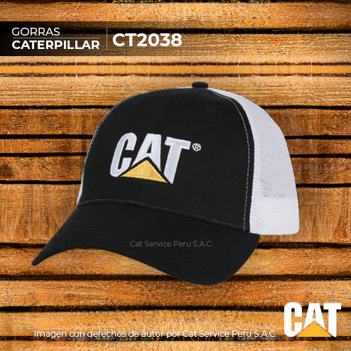 CT2038 Cat Black/White Cap 