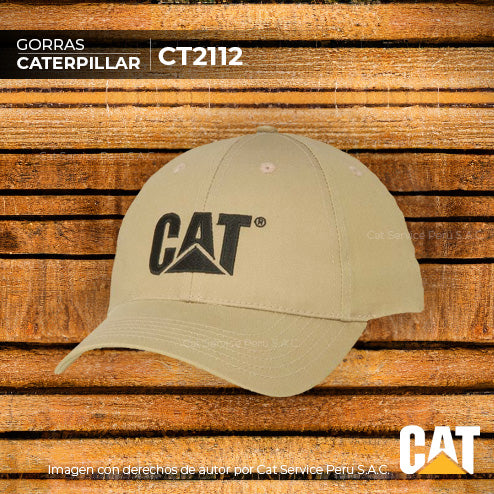 CT2112 Cat Khaki Twill Cap
