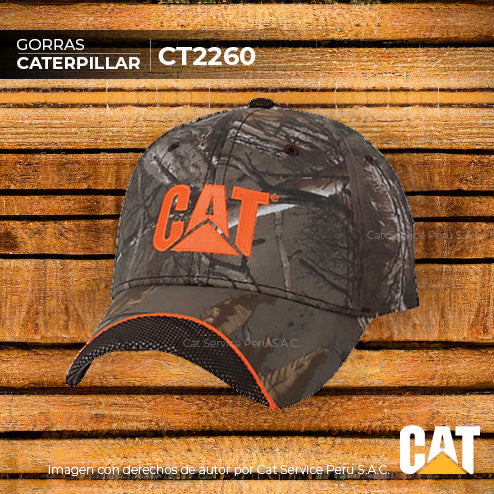 CT2260 Cat Camo Sport Mesh Cotton Twill Cap