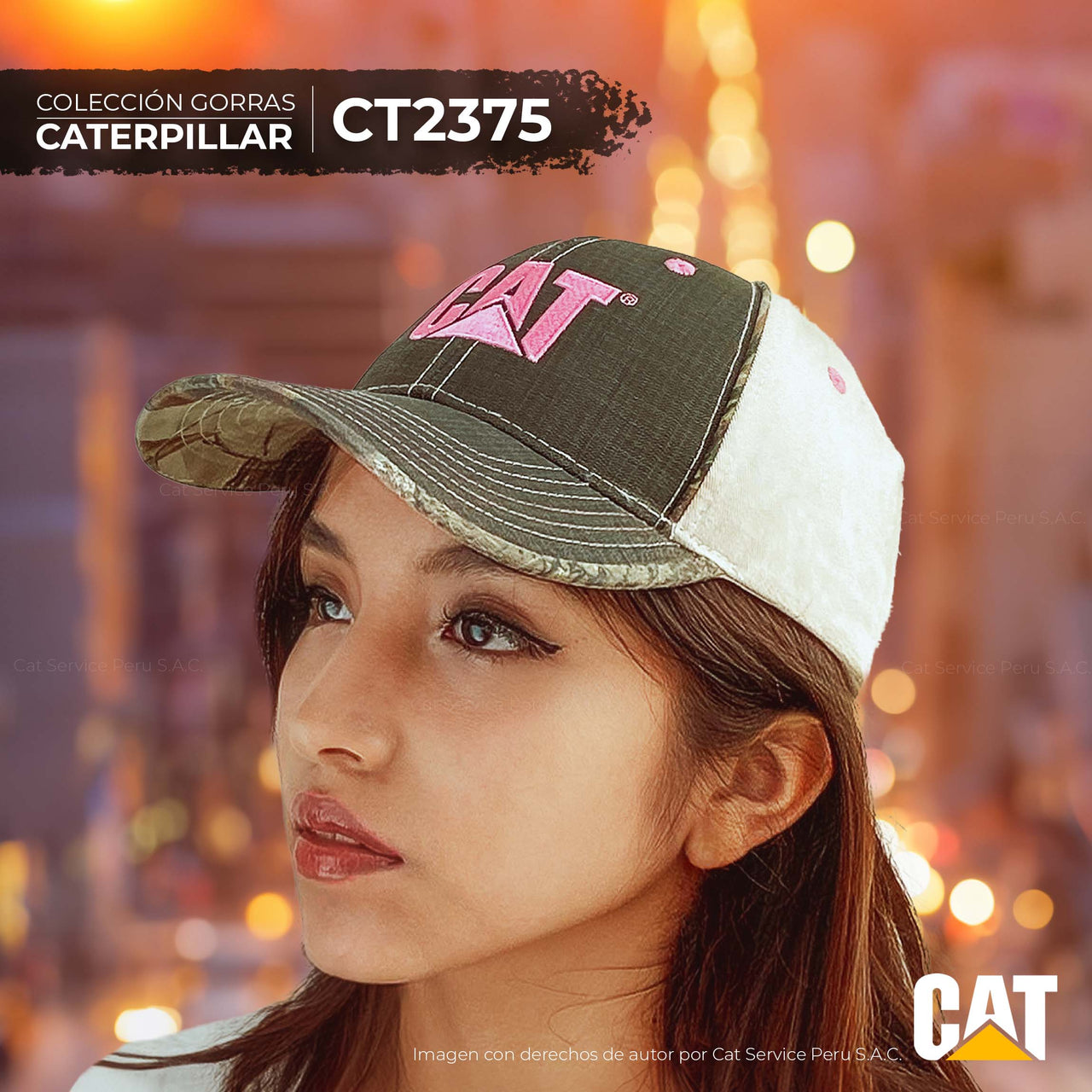 CT2375 Gorra Cat Hick Chick Para Mujer