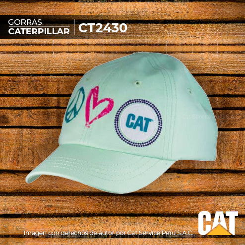 CT2430 Gorra Cat Para Niños Peace And Love