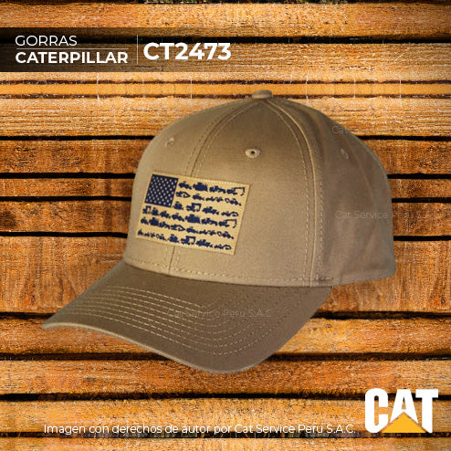 CT2473 Cat Machine Flag Cap