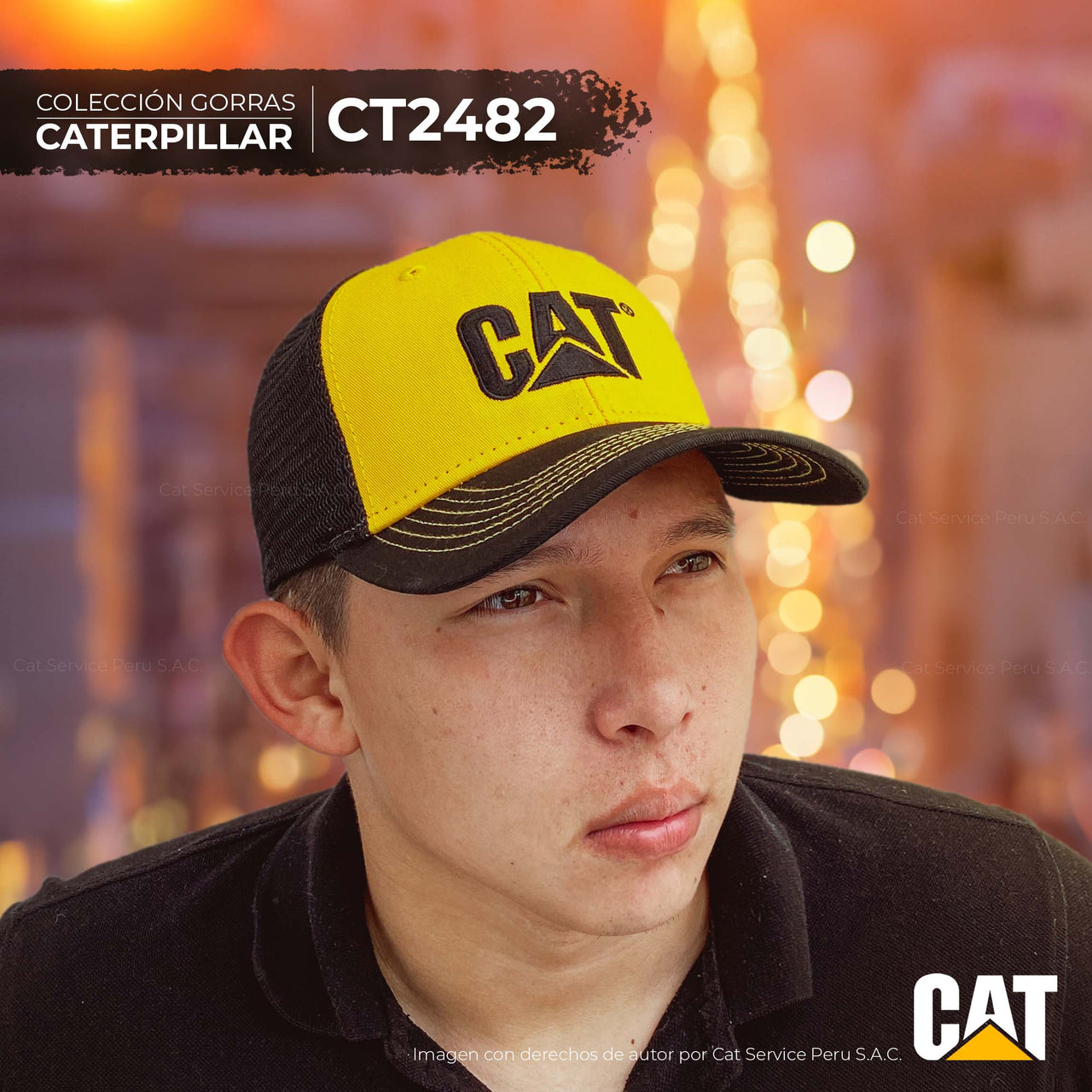 CT2482 Gorra Cat Golden