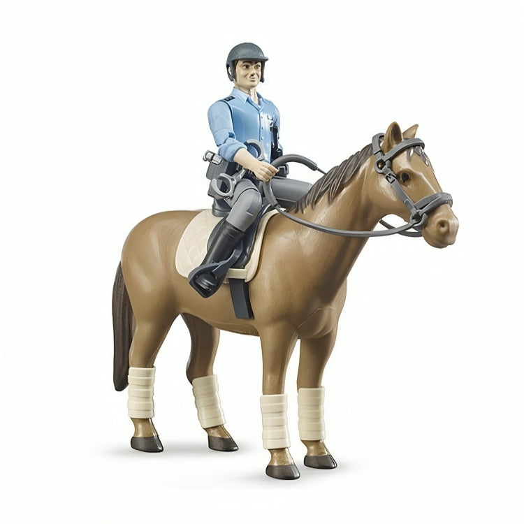 62507 Set De Figuras Policía & Caballo Escala 1:16