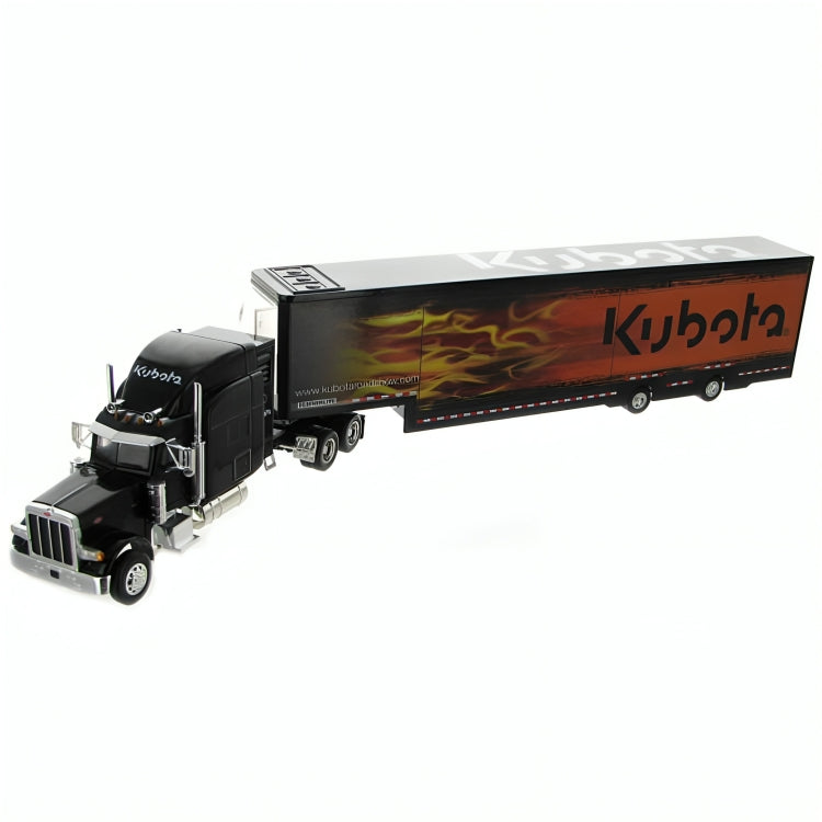 58503 Kubota Roadshow Peterbilt 379 Trailer Black 1:50 Scale