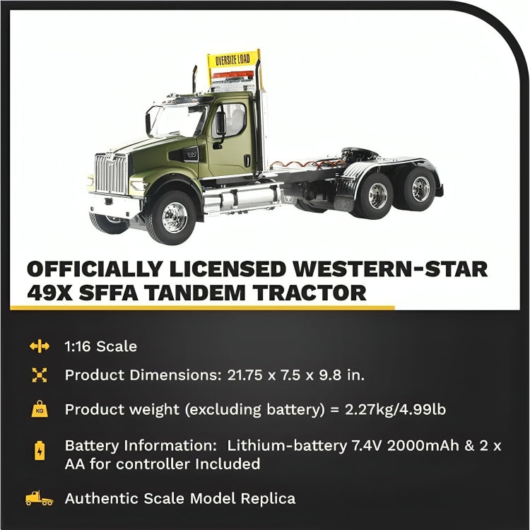 27009 Tracto Camión Western Star 49X Control Remoto Escala 1:16