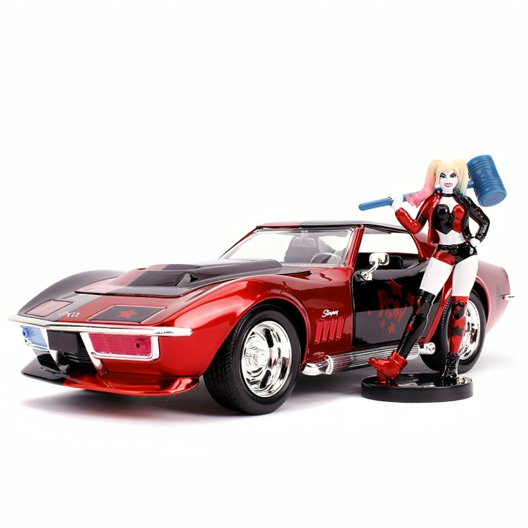 31196 Auto Corvette Stingray Año 1969 & Harley Quinn Escala 1:24 (Pre - Venta)