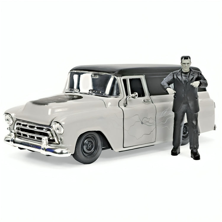 32191 Auto Chevrolet Suburban Año 1957 & Frankenstein Escala 1:24