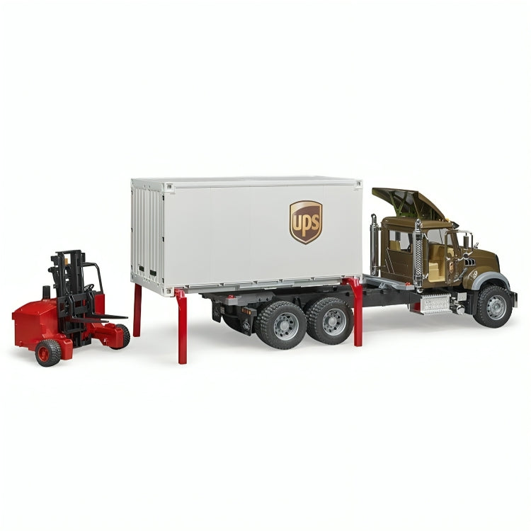 02828 Camión Mack UPS & Carretilla Elevadora Escala 1:16 (Modelo Descontinuado)