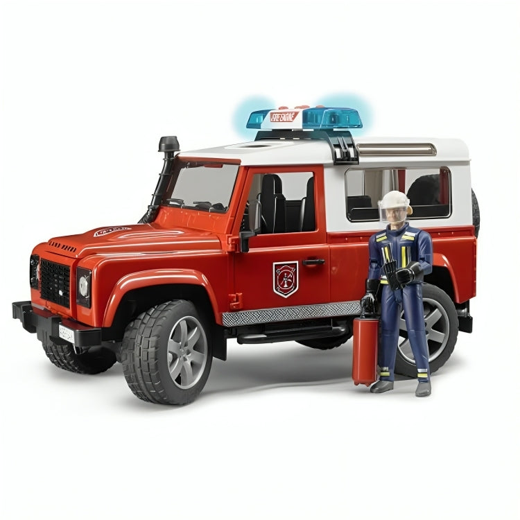 02596 Camioneta De Bomberos Land Rover Escala 1:16