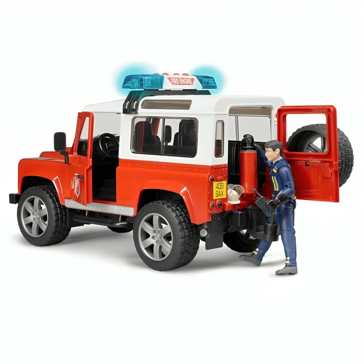 02596 Camioneta De Bomberos Land Rover Escala 1:16