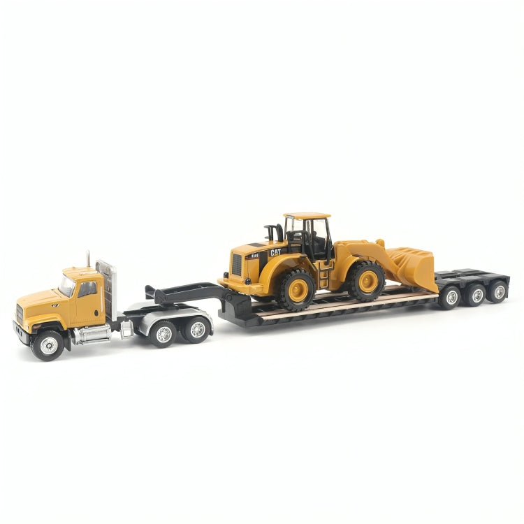 85600 Low Bed HX520 International &amp; Caterpillar 349F L XE Hydraulic Excavator 1:50 Scale