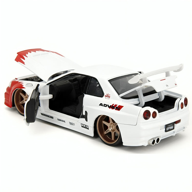 35114 Auto Nissan Skyline GT-R R34 & Ryu Escala 1:24