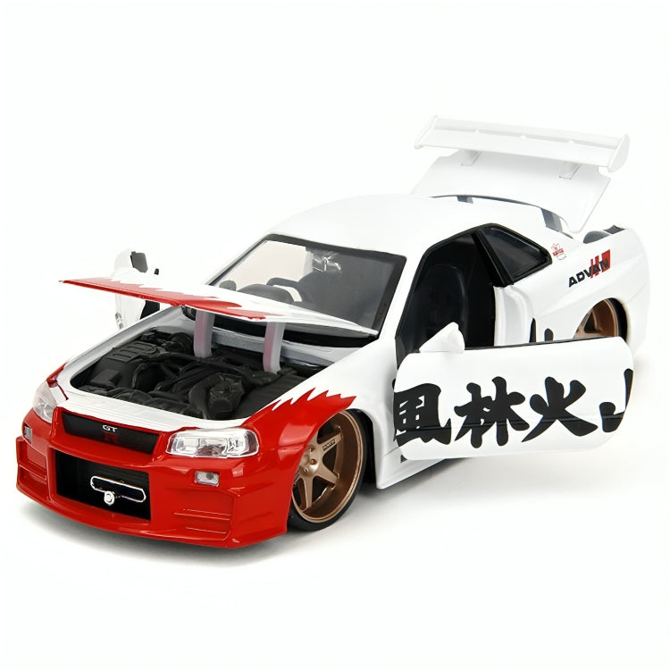 35114 Auto Nissan Skyline GT-R R34 & Ryu Escala 1:24