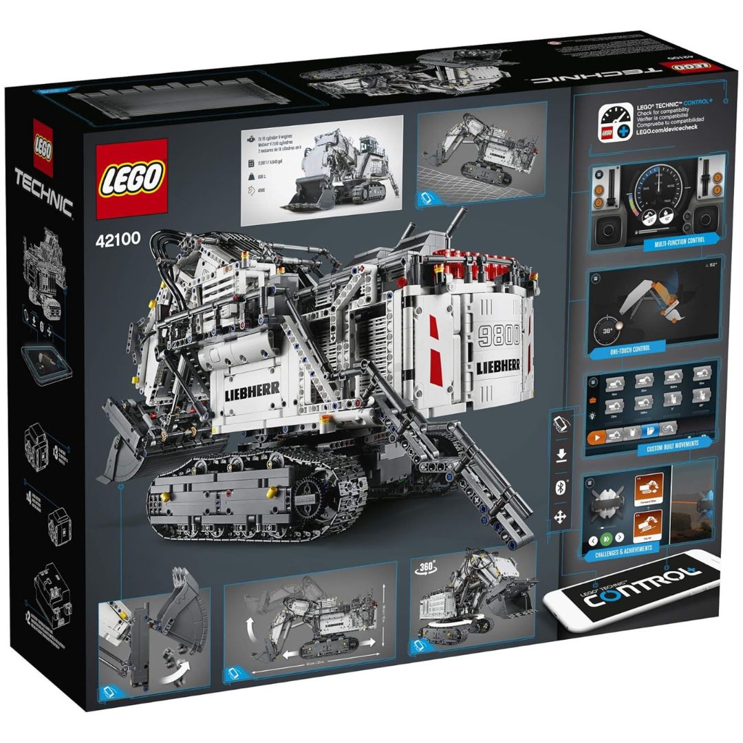42100 LEGO Technic Pala Minera Liebherr R9800 (4,108 Piezas)
