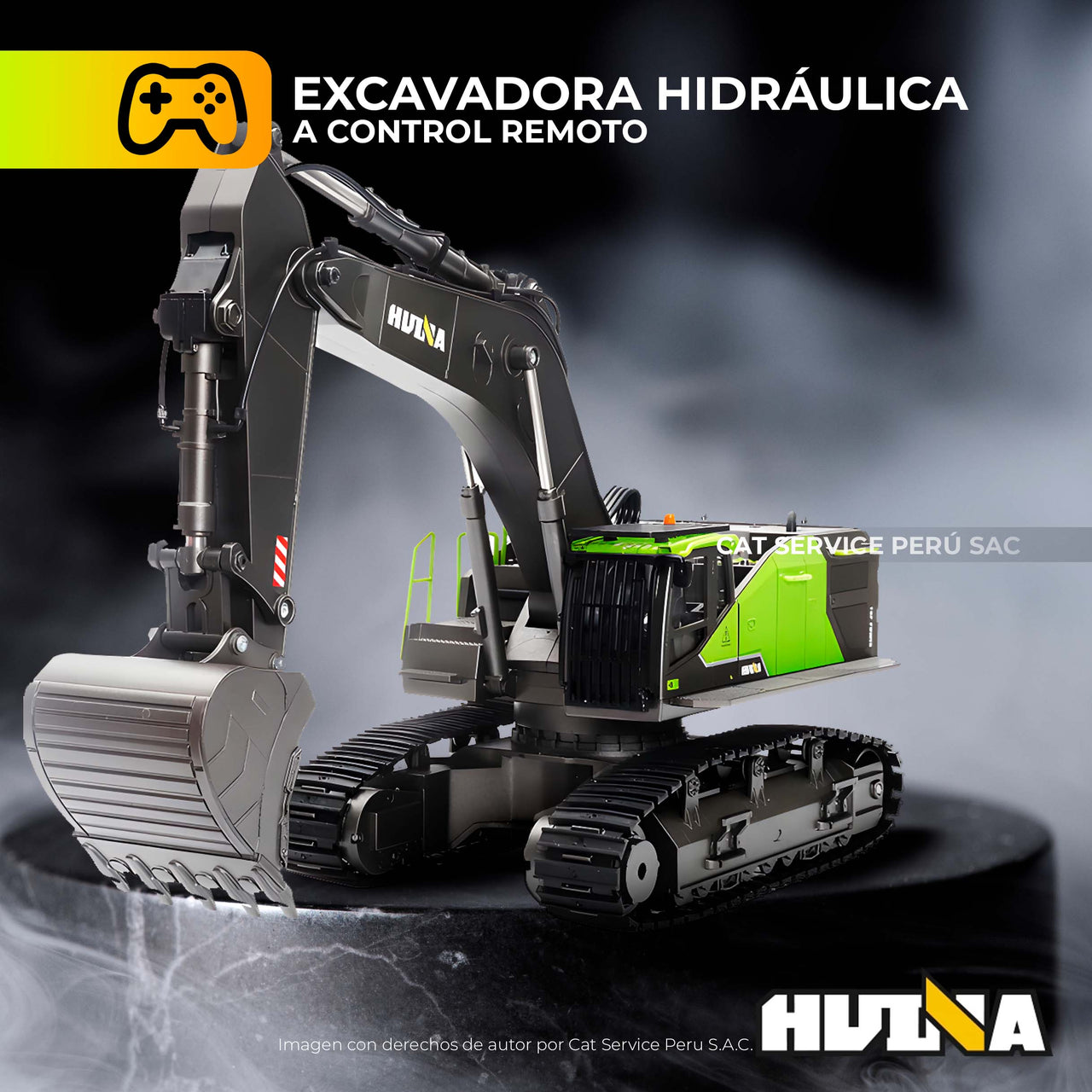 1593 Huina Remote Control Crawler Excavator 1:14 Scale