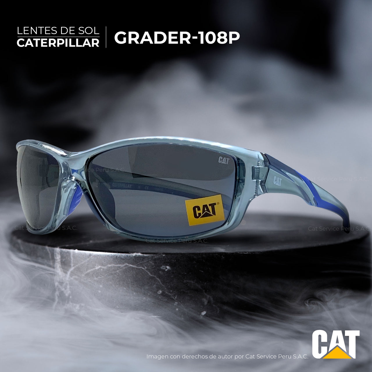 कैट ग्रेडर 108पी ध्रुवीकृत ब्लैक मून्स धूप का चश्मा 