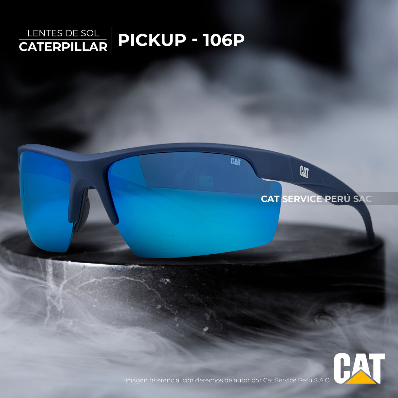 Cat CTS-PICKUP-106P Blue Moons Polarized Sunglasses 