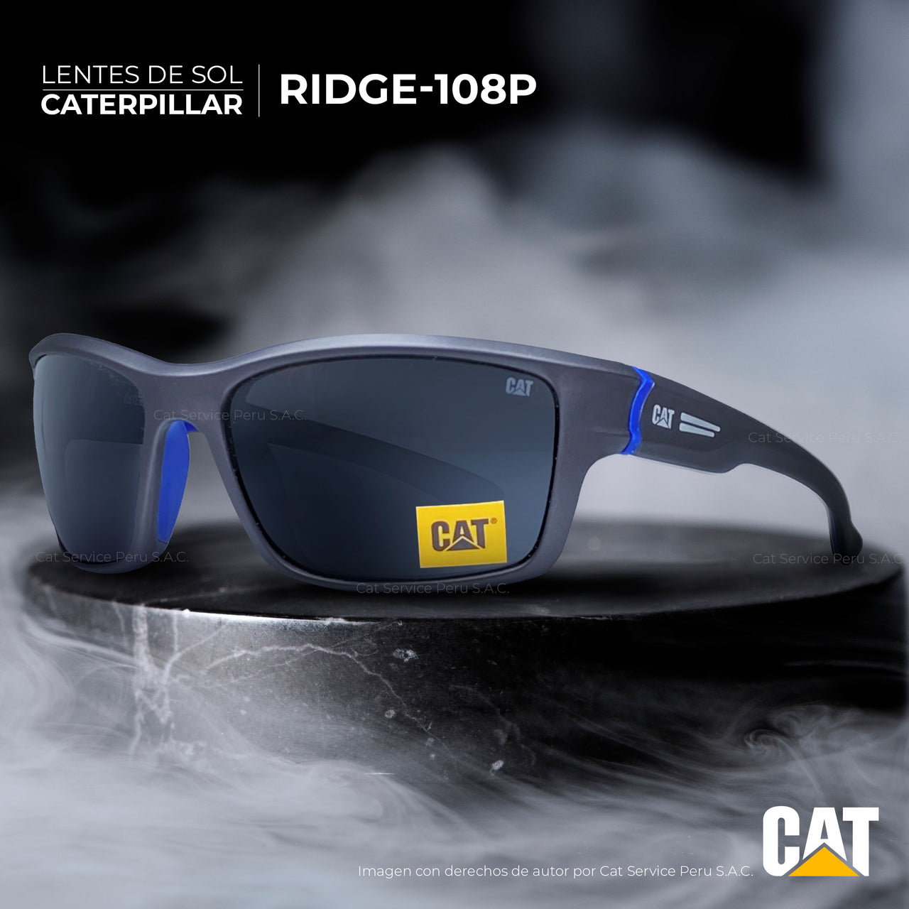Cat Ridge 108P Black Moons Polarized Sunglasses 