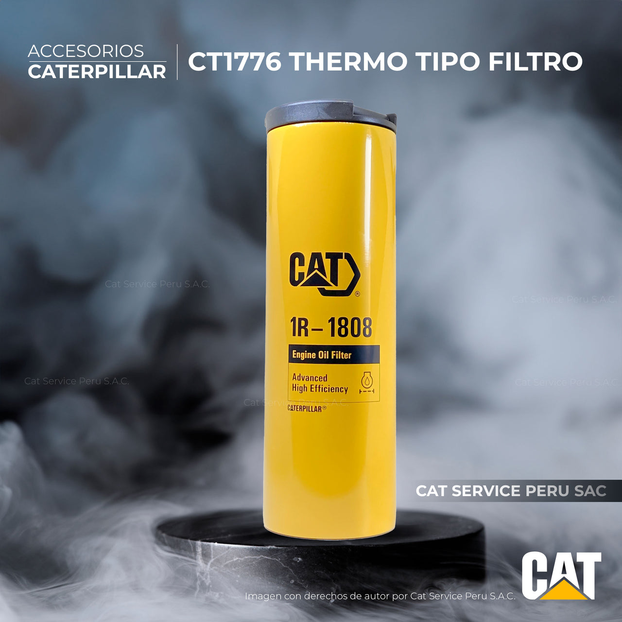 CT1776 थर्मो टाइप ऑयल फ़िल्टर कैट 1R-1808