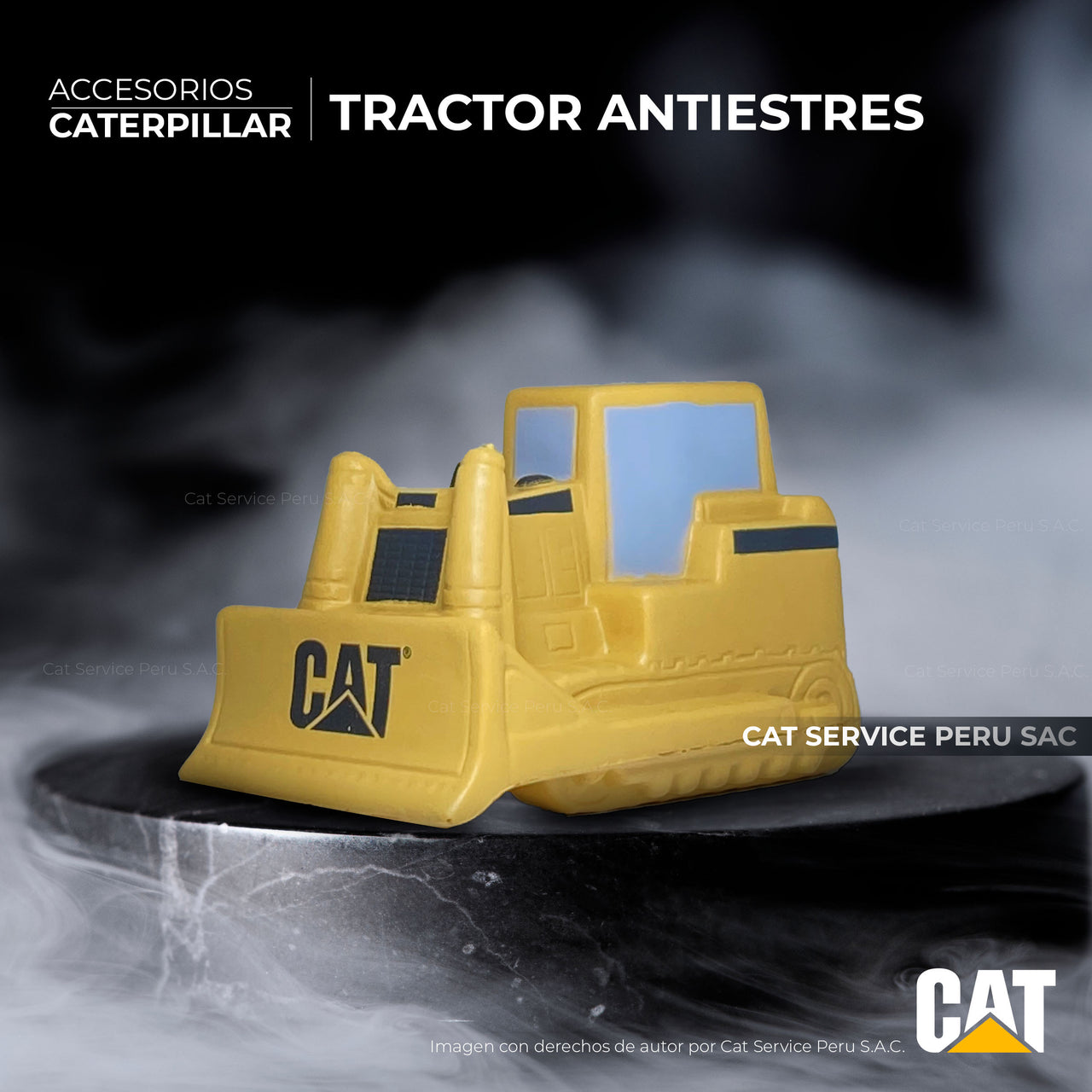 CT1232 Antiestrés En Forma Tractor De Oruga Cat