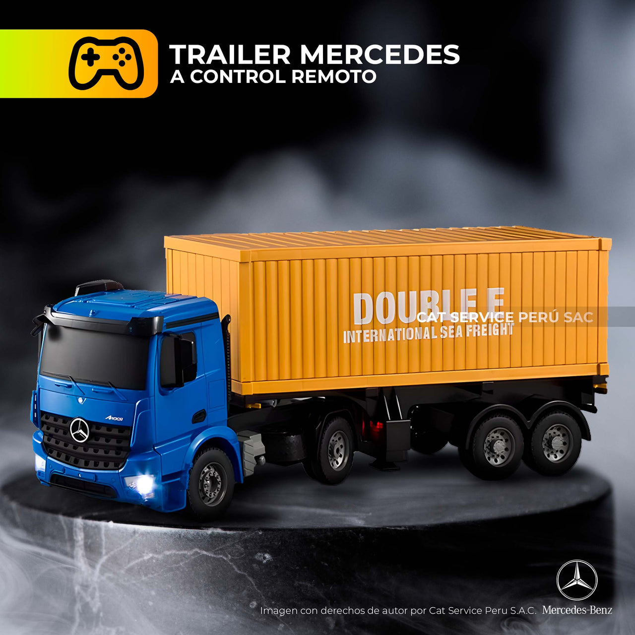 E564-003 Mercedes Control Trailer Truck Scale 1:20