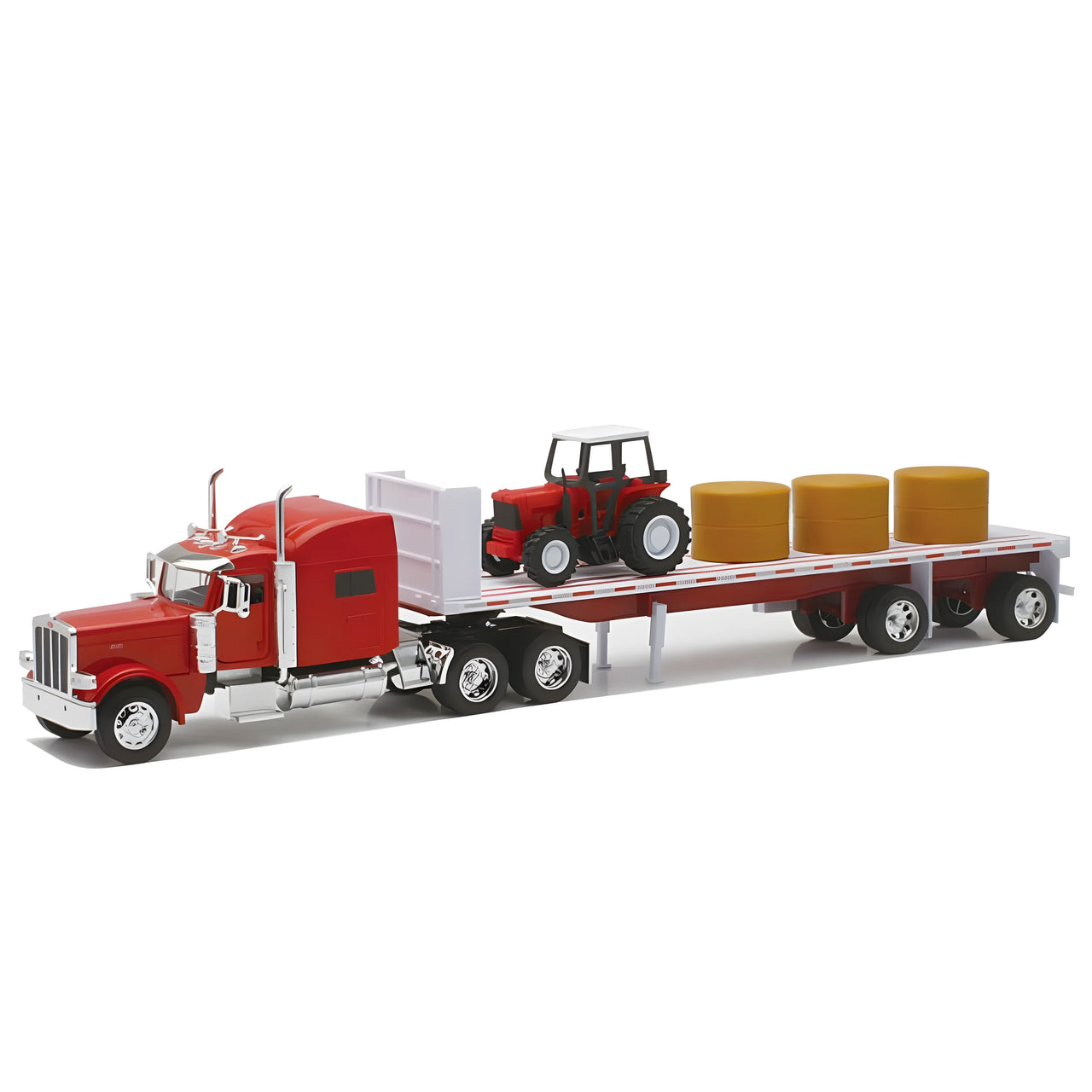 10293A Peterbilt 389 Low Bed &amp; Agricultural Tractor Scale 1:32
