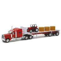 Thumbnail for 10293A Peterbilt 389 Low Bed & Agricultural Tractor Scale 1:32