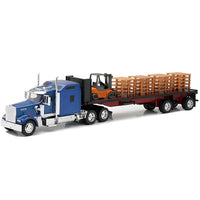 Thumbnail for SS-10263A Kenworth W900 Low Bed & Forklift 1:32 Scale