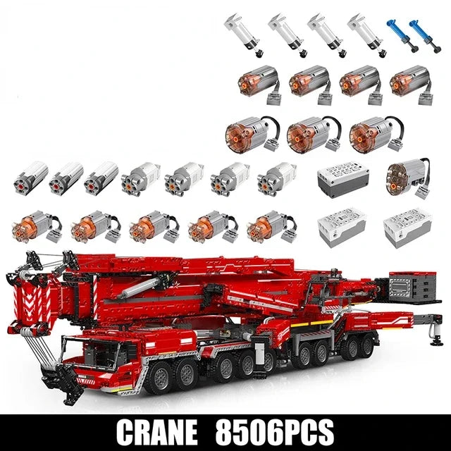 Mould King 17007 17008 Technical Car Toys Motorized LTM 11200 RC Crane Truck Assembly Model DIY Brick Building Block Sets 42146