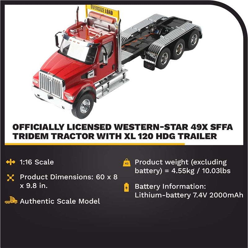 27010 Low Bed Western Star 49X Remote Control 1:16 Scale