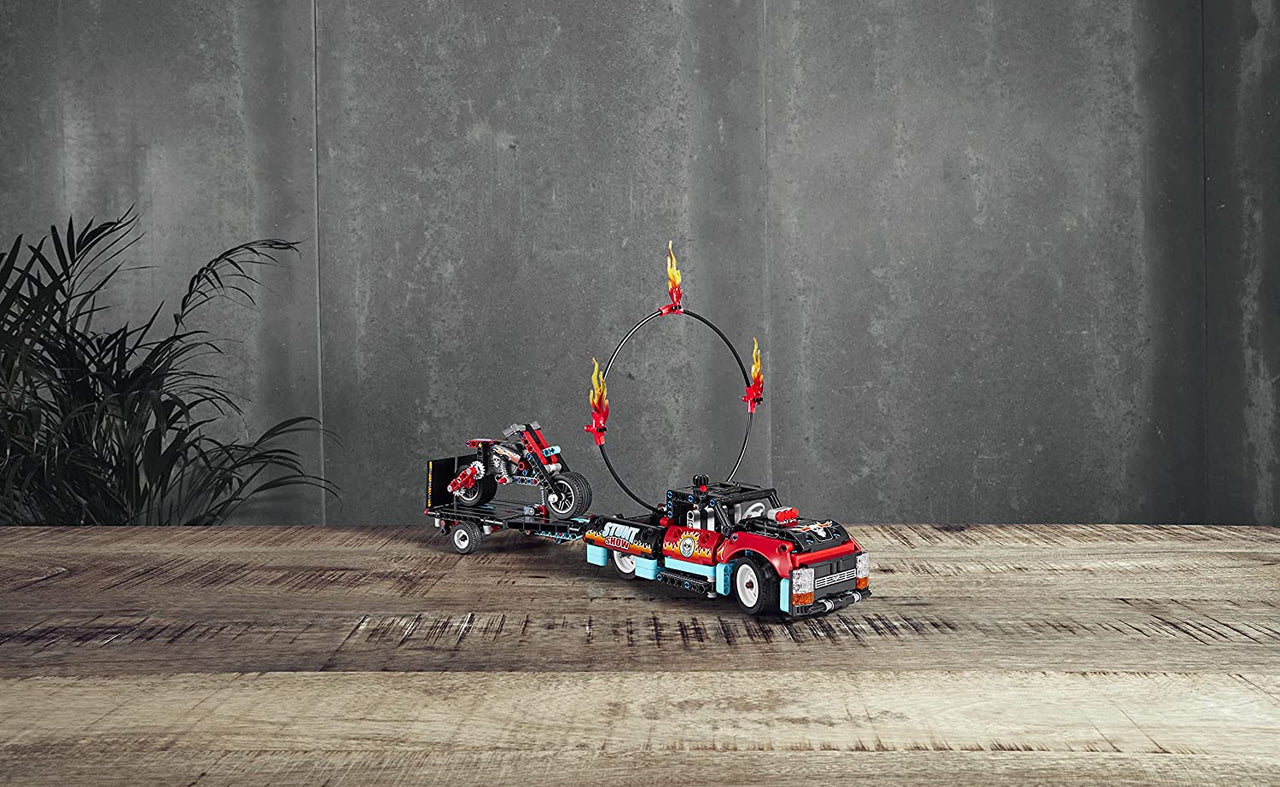 42106 LEGO Technic Motocicleta Camión & Remolque (610 Piezas) - CAT SERVICE PERU S.A.C.