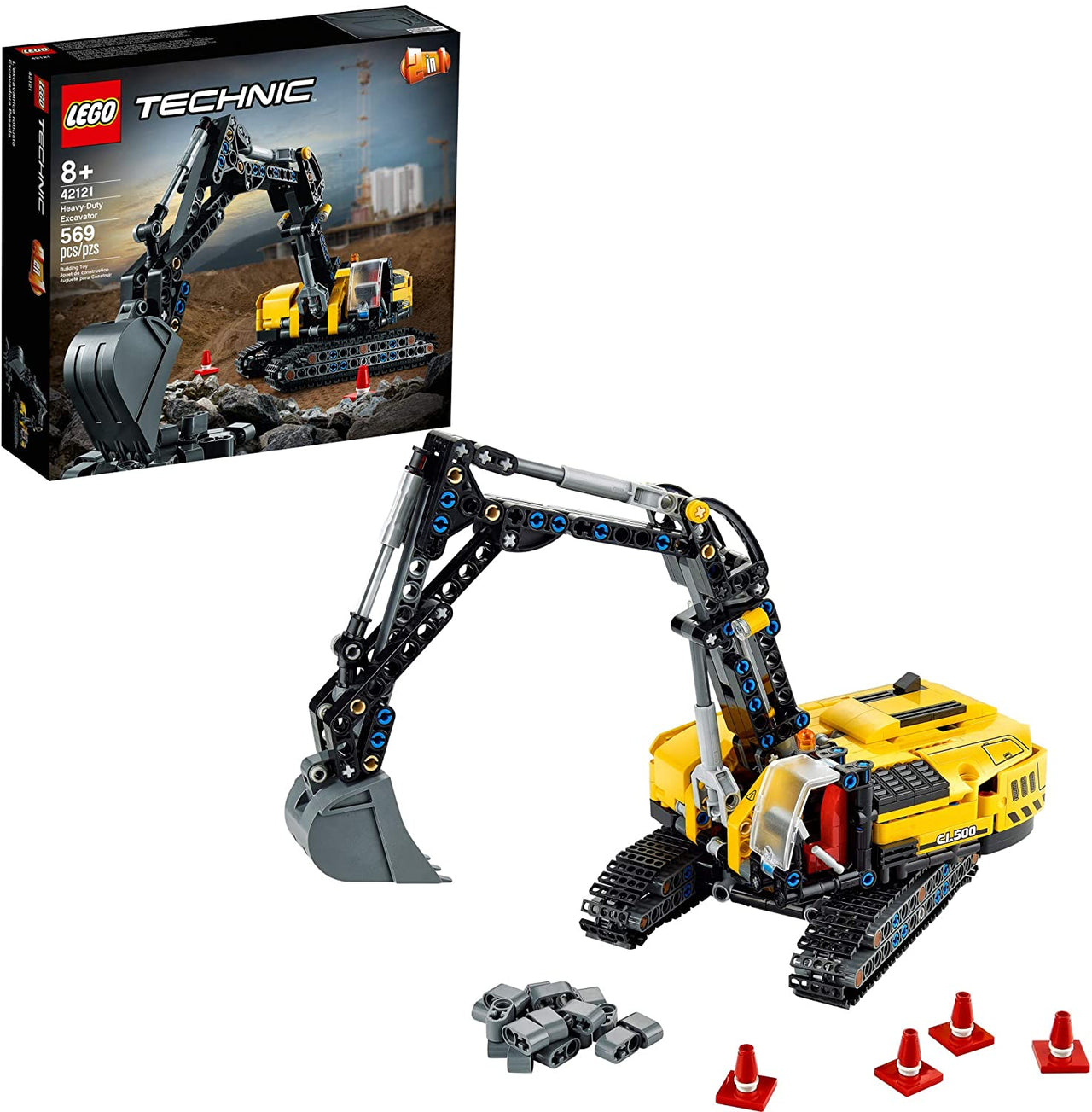 42121 LEGO Technic Excavadora CL500 (569 Piezas) - CAT SERVICE PERU S.A.C.