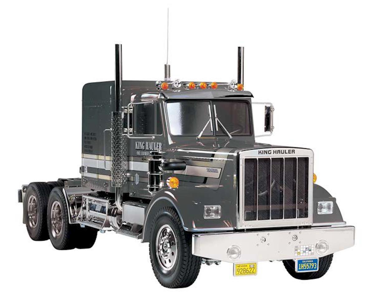 56336 किट तामिया ट्रैक्टर ट्रक किंग हॉलर आरसी (ब्लैक संस्करण) स्केल 1:14