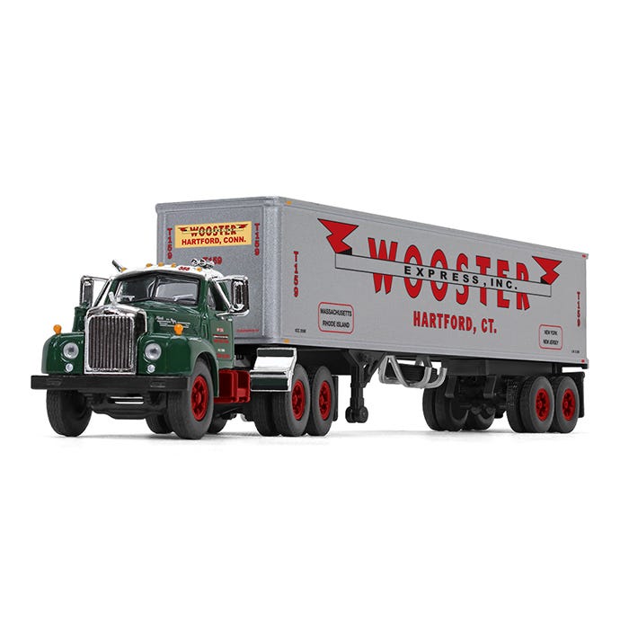 60-0410 Mack B-61 40' Wooster Trailer 1:64 Scale (Discontinued Model)