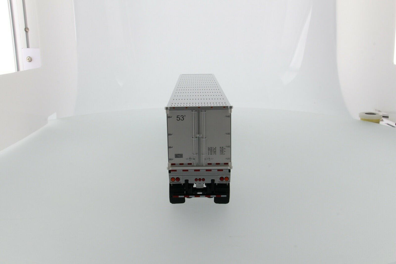 71047 Freightliner New Cascadia Trailer Gray &amp; White Scale 1:50