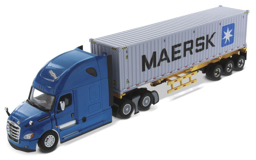 Tracto Azul Freightliner New Cascadia & Container Maersk Escala 1:50