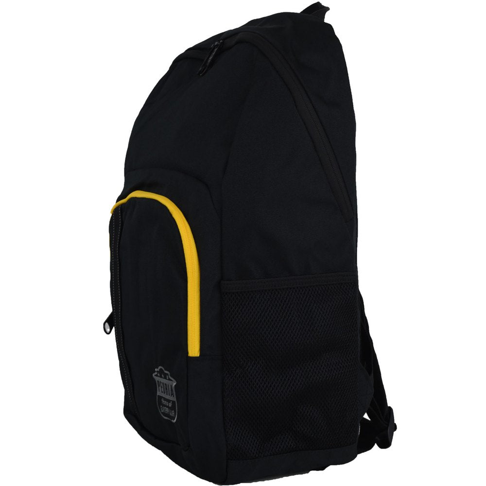 84065-12 Mochila Cat Peoria Uni School Bag Black/Yellow