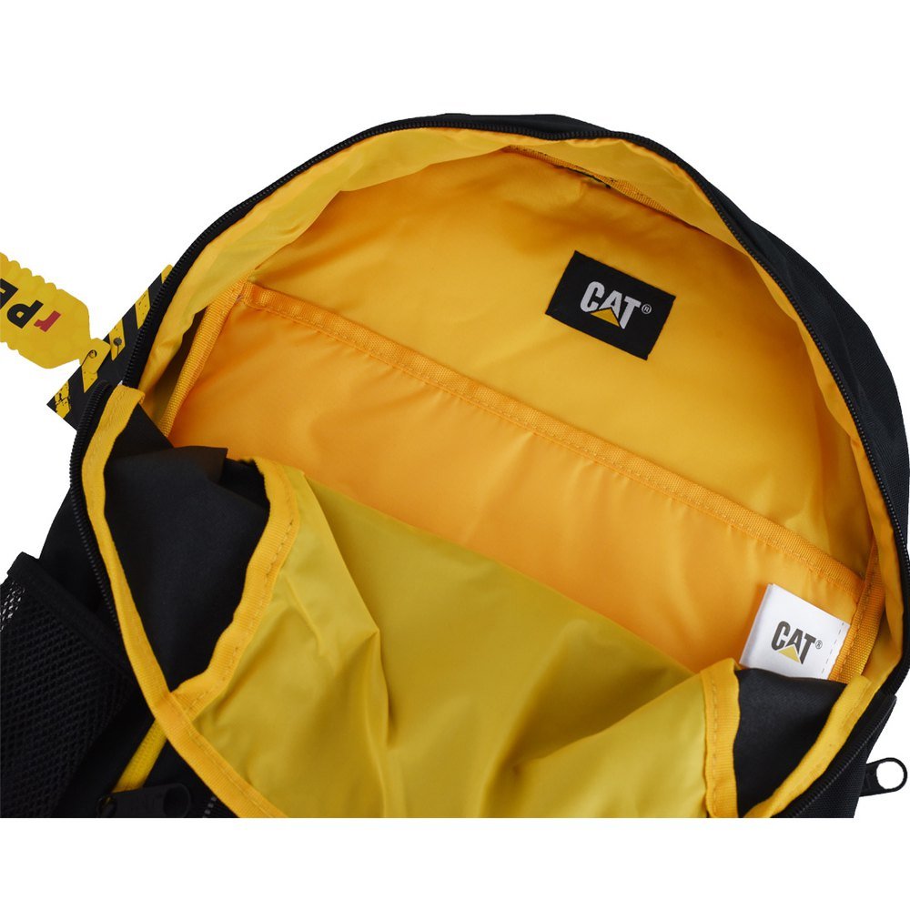 84065-12 Mochila Cat Peoria Uni School Bag Black/Yellow