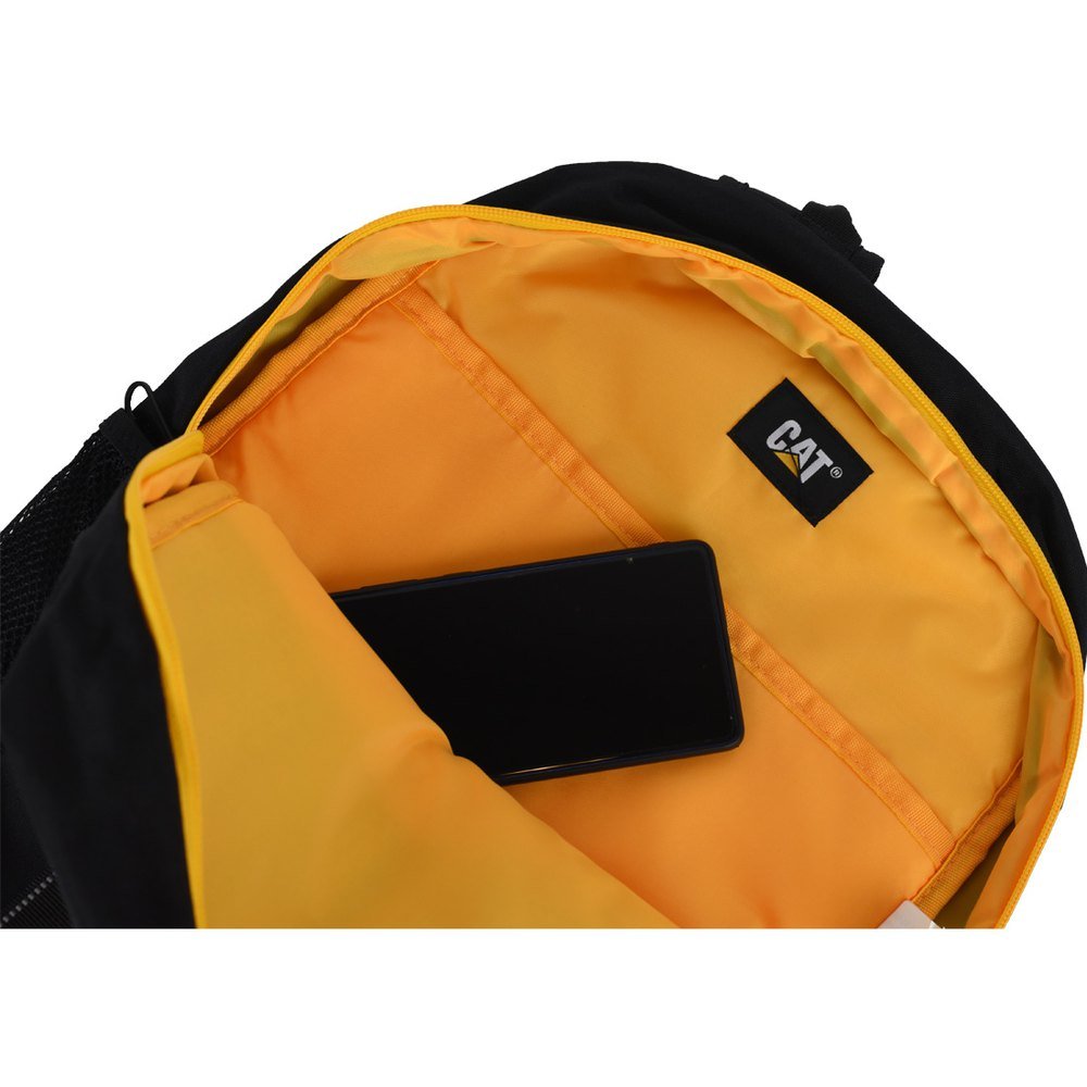 84066-12 बैकपैक कैट पियोरिया यूनी स्कूल बैग काला/पीला