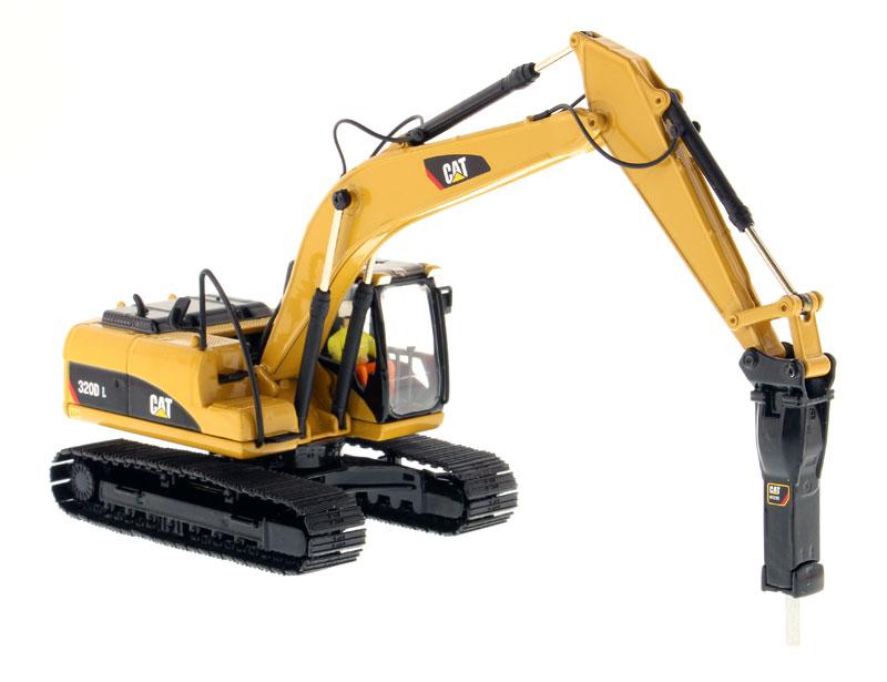 85280C Crawler Excavator with Hammer Caterpillar 320D L Scale 1:50